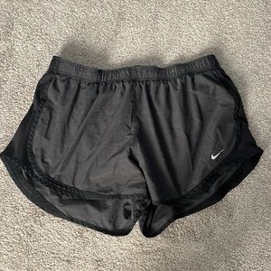 Nike tempo shorts grey and black